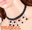 Wedding Classic Women White Lace beading Pearl Choker Necklace jewelry Accessories Collar supplier