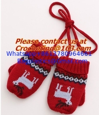 China 100% acrylic knitted baby lovely jacquard glove, New Product Acrylic Cotton Jacquard Knitt supplier